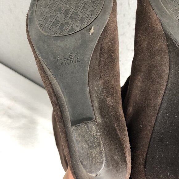 Alex Marie Boots Womens 8.5M Brown Suede Slouchy Boho Western Dana204 Chocolate - Picture 9 of 16